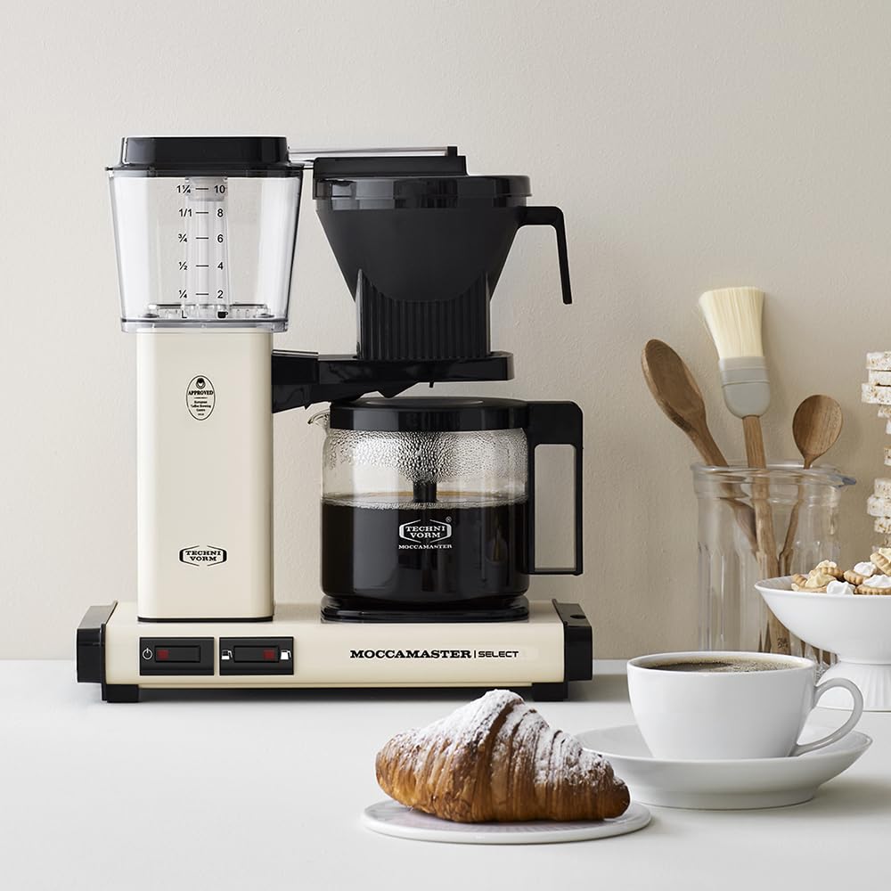Moccamaster, 53974, KBG Select, Cafetera Filtro, 1.25 litros, Off-White