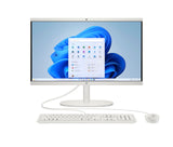 HP All-in-One 22-dg0014ns - Ordenador de 21.5" (Intel N100, 8GB RAM, 256GB SSD, Intel UHD Graphics, Windows) - White - Teclado QWERTY Español