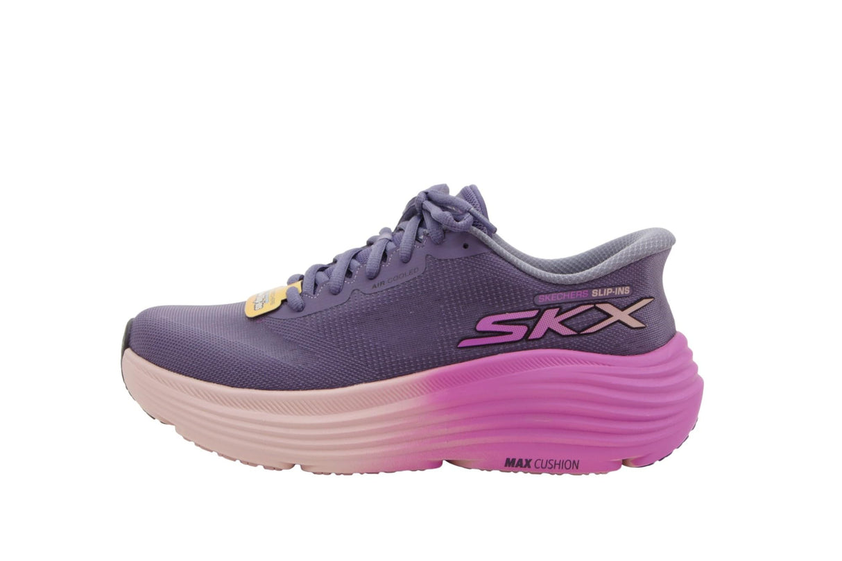 Skechers MAX Cushioning Endeavour Hallandale, Zapatillas Mujer, Purple Textile/Trim, 37 EU
