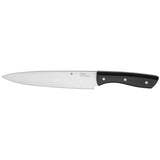 WMF Profi Select - Juego de 7 Piezas, 6 Cuchillos con Soporte de madera lacado en Color Gris, Hoja de Acero Templado con Filo de Larga Duración