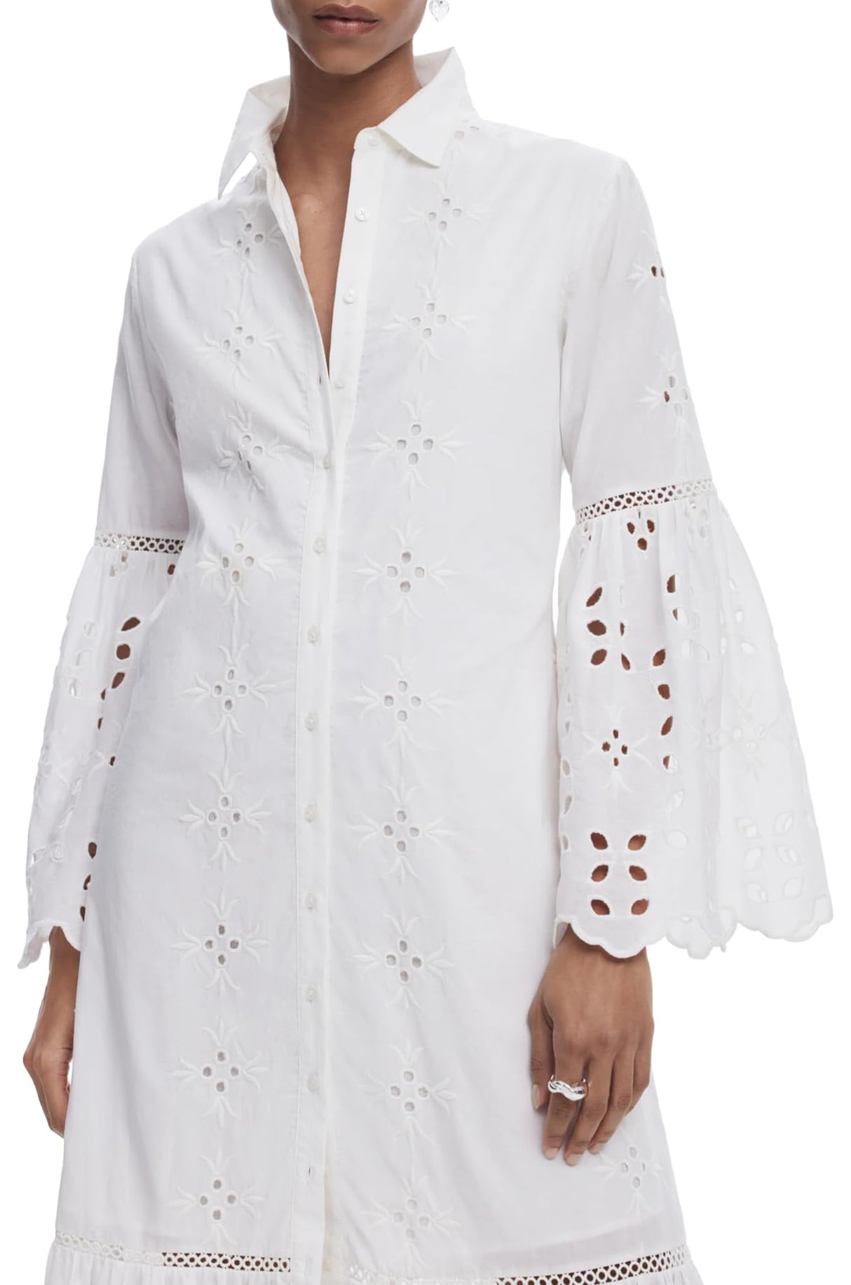 Desigual Vest_Orleans Casual Dress, Blanco, M Women's