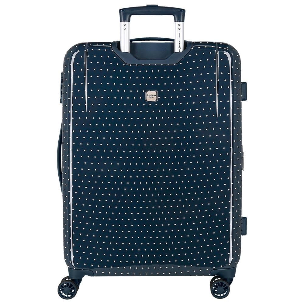 Pepe Jeans Alenka Juego de Maletas Azul 55/68 cms Rígida ABS Cierre TSA 104L 6,64 kgs 4 Ruedas Dobles Equipaje Mano by Joumma Bags