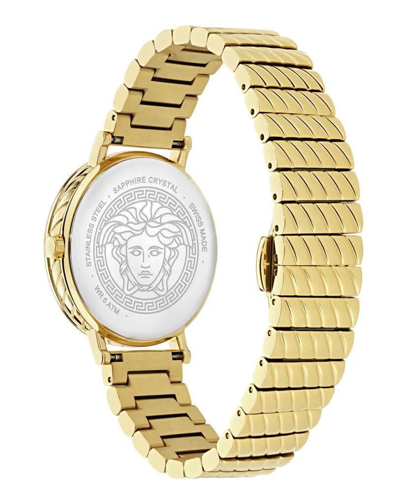 Versace Reloj Analógico para Mujer'S de Cuarzo Suizo con Correa en Acero Inoxidable VE0O00425