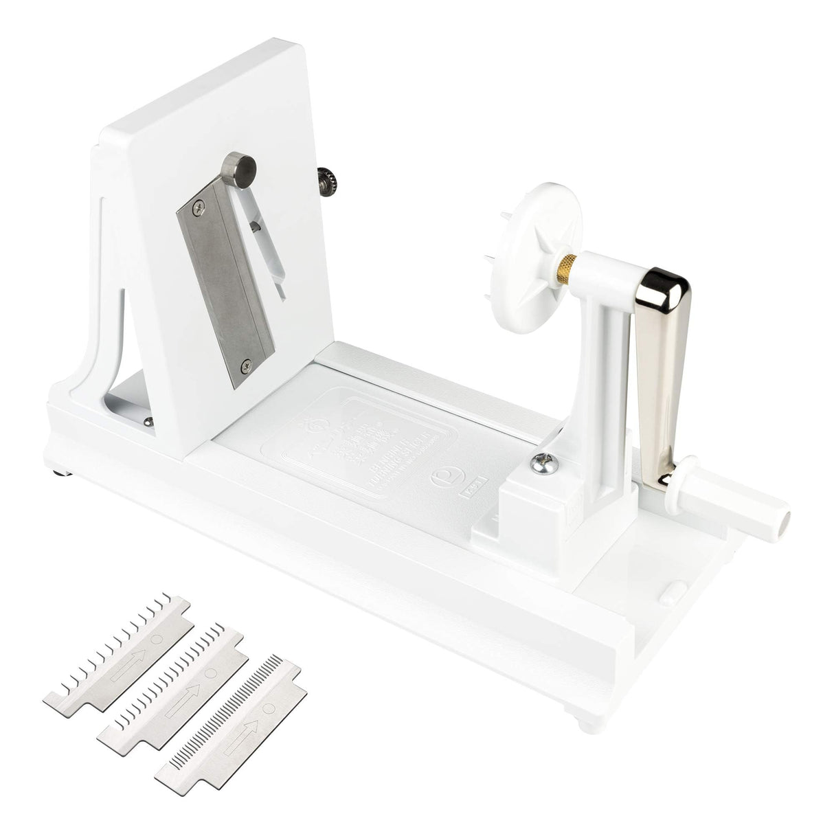Benriner - Cortador de mandolina japonés de acero inoxidable, sin BPA, 31,75 x 9,65 cm Horizontal blanco