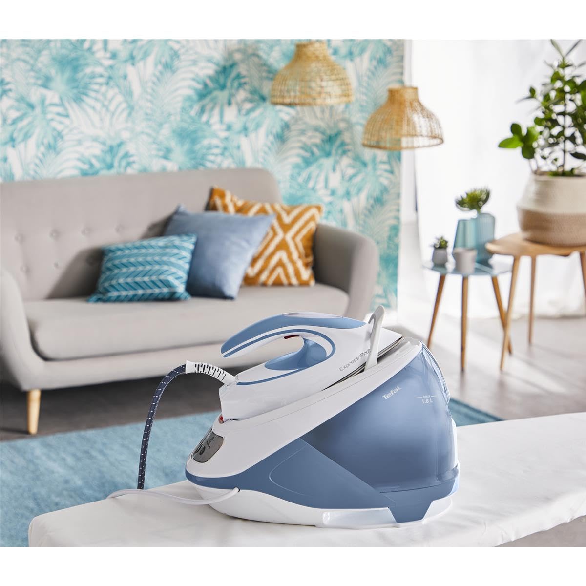 Tefal Iron Station (SV9202) Express Protect blue white