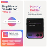 Motorola rarz 60 Ultra, 32GB (16GB+16GB RAM Boost)/512GB Scarab, Sistema de cámaras de 50MP con Moto ai, batería 4500 mAh, cárga rápida de 68W, Snapdragon 8 Elite, + Moto Tag