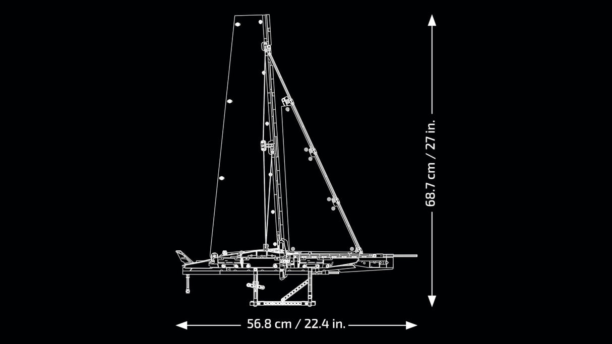 LEGO Technic Yate Emirates Team New Zealand AC75 Kit de construcción, Maqueta para Adultos de Barco Velero Amantes de la Vela, Regalo para Hombres y Mujeres, Actividad Creativa, Decoración Hogar 42174