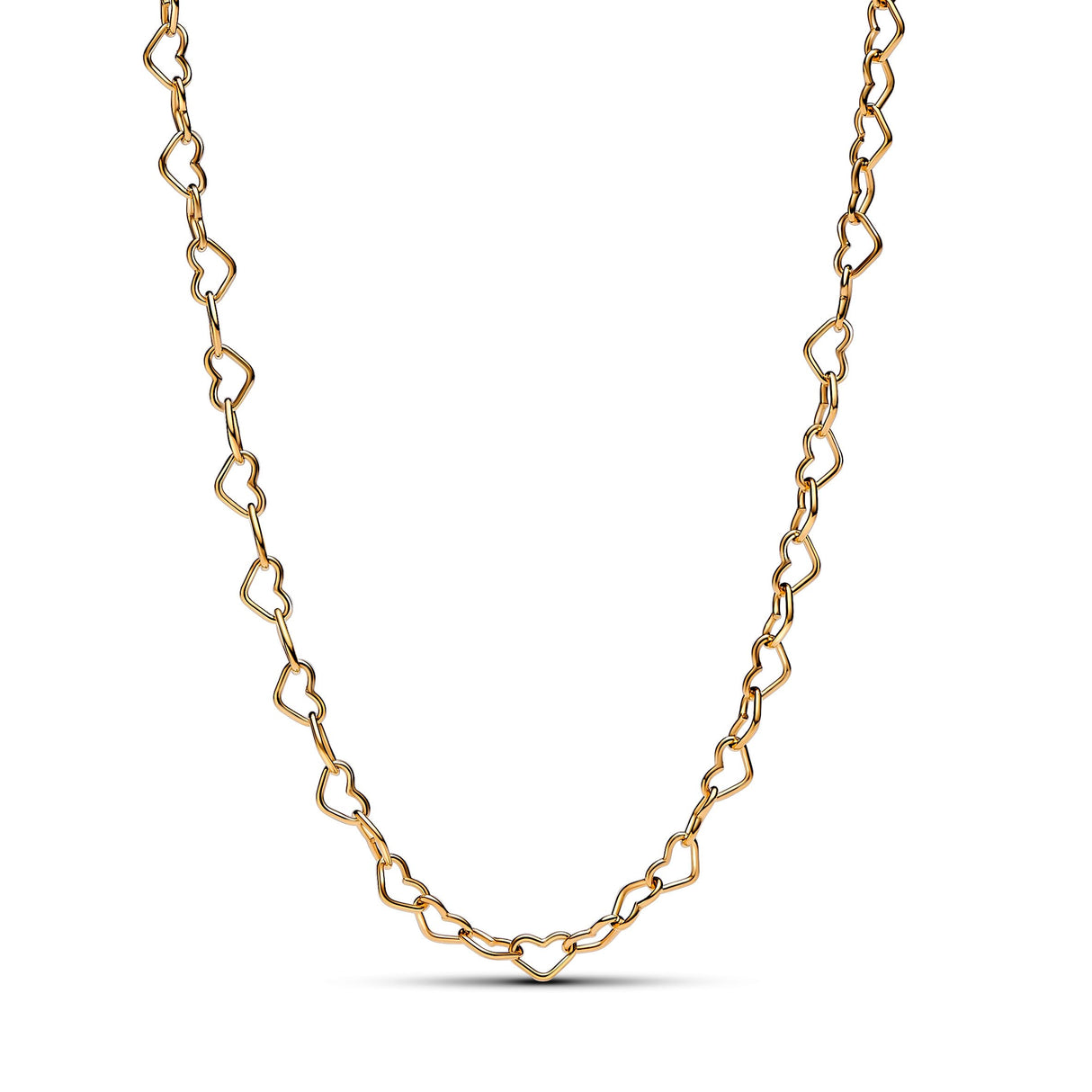 Pandora Collar con corazón chapado en oro de 14 quilates, 45