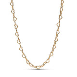 Pandora Collar con corazón chapado en oro de 14 quilates, 45