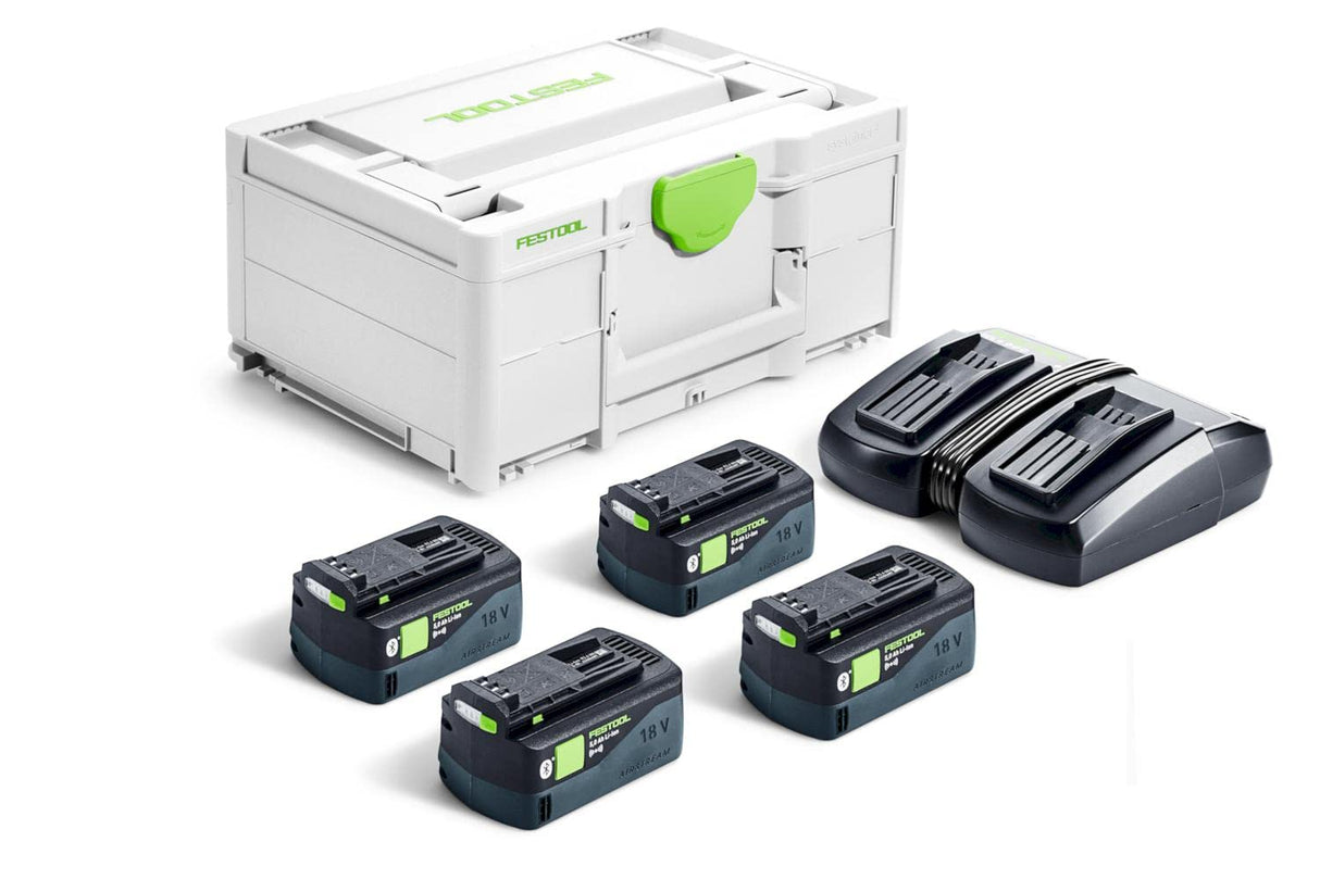Festool Set de energía SYS 18V 4x5,0/TCL 6 DUO
