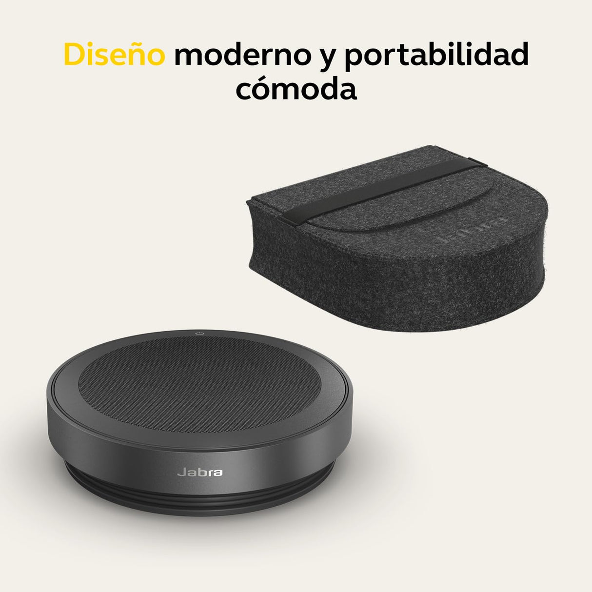 Jabra Speak2 75 Altavoz inalámbrico Bluetooth para Trabajo y música, 4 micrófonos con cancelación de Ruido, Altavoces de 65 mm, Nueva función de conexión, USB-A, Zoom y Google Meet, Gris Oscuro