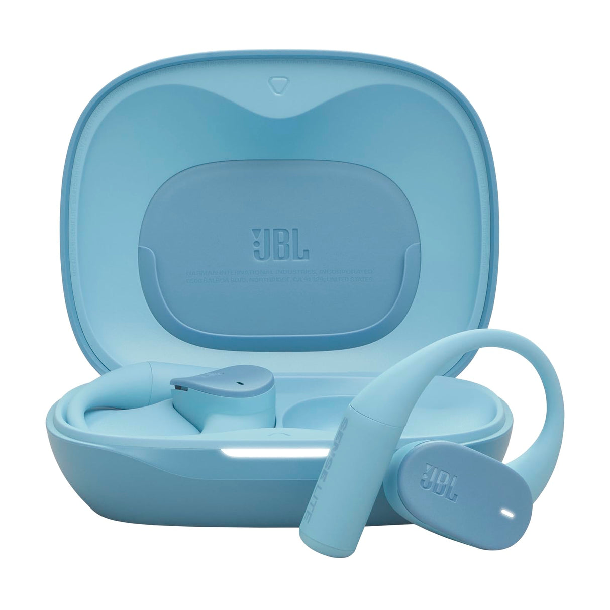 JBL Sense Lite Auriculares inalámbricos Abiertos True Wireless, diseño de Gancho para Oreja, conducción aérea, OpenSound, 32 h de autonomía, Resistencia al Agua/Polvo IP54, Headphones, Blue