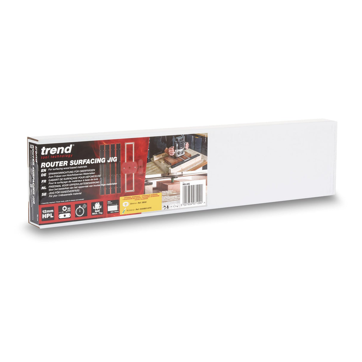 Trend Plantilla de rectificado para fresado, plantilla compacta adaptable para trabajos de aplanado, allanado y abertura de orificios en material ancho o de forma irregular, RS/JIG