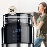 Barista Cafetera con molinillo | Cafetera de filtro con jarra de cristal | Máquina de filtro de 900 W con pantalla táctil y función de temporizador para hasta 10 tazas | Cafetera de 1,25 litros | Para