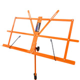 Keepdrum MUS2OR - Atril para partituras (incluye funda y 2 imanes), color naranja