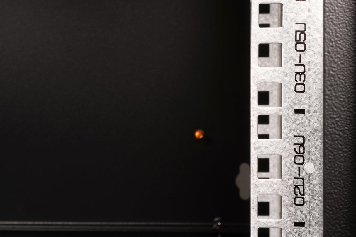 DIGITUS Armario de Red, Rack de 19 Pulgadas, 7U, Montaje en la Pared, Profundidad 450 mm, Capacidad de Carga 100 kg, Serie Unique, Negro