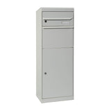 ME-FA 661041M Maple 661 (Color, buzón con Cerradura, tamaño 1091 x 402 x 303), Aluminio Blanco