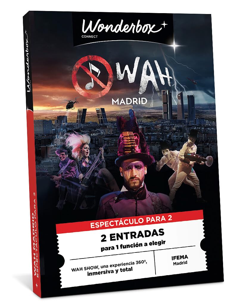 WONDERBOX Connect - Caja Regalo - WAH - 2 entradas para 1 función a Elegir - Una Experiencia 360, inmersiva y Total - Válido Durante 24 Meses