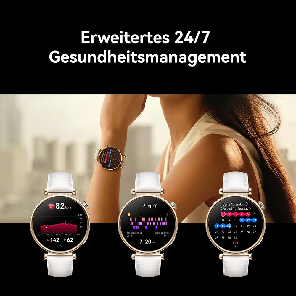 Huawei Watch GT 4 46mm Smartwatch, hasta 2 semanas de batería, iOS & Android, gestión de calorías, Seguimiento Profesional de la Salud, SpO2, GPS, versión española, Verde