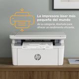 HP LaserJet M140w 7MD72F, Impresora Láser A4 Multifunción Monocromo a Doble Cara Manual, Escaner, Copiadora (20ppm, Wi-Fi, Wi-Fi Direct, USB 2.0, Procesador 500MHz, Memoria 64MB,HP Smart App) Blanca