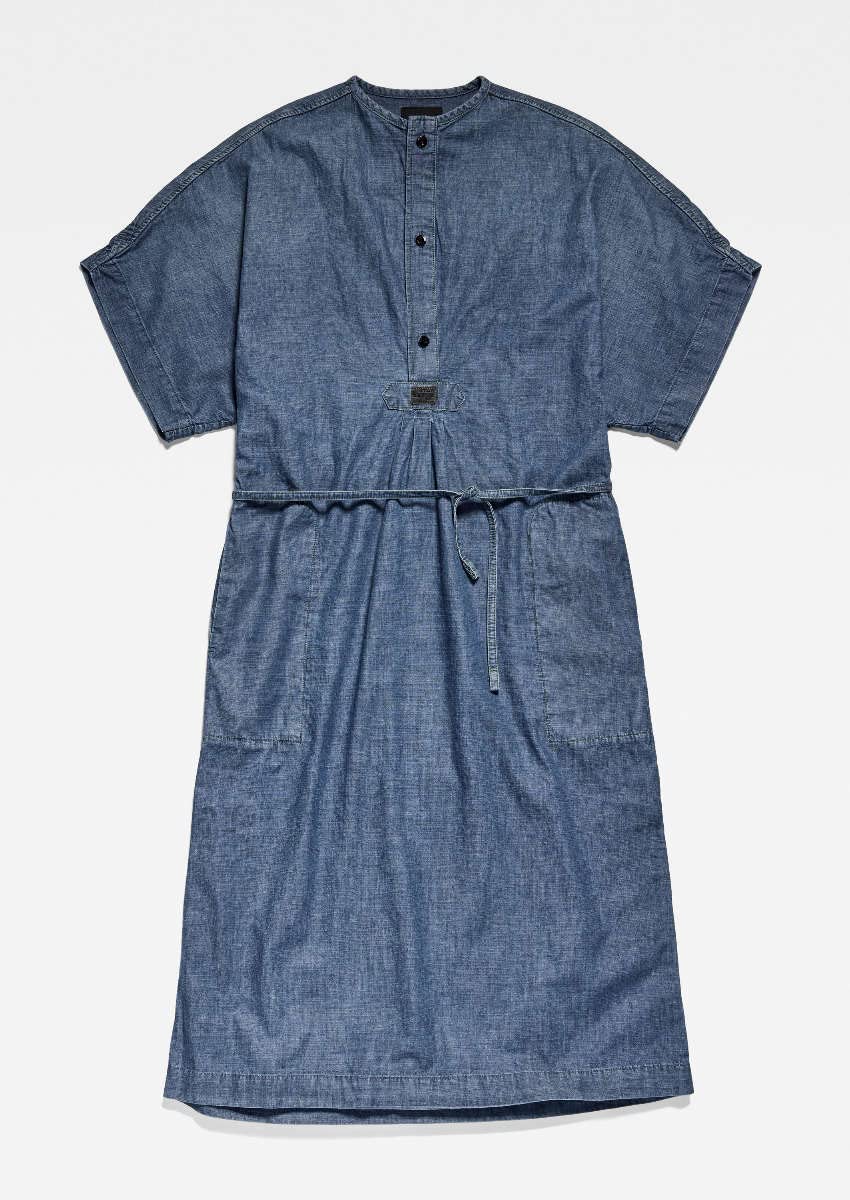 G-Star Para Mujer Vestido Adjustable Waist, Azul (faded cricket blue D22864-D311-D891), S
