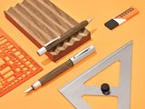 Faber-Castell Ondoro 137508 - Portaminas con Cuerpo en Madera de Roble Ahumado - Forma Hexagonal - Mina de 0.7 mm