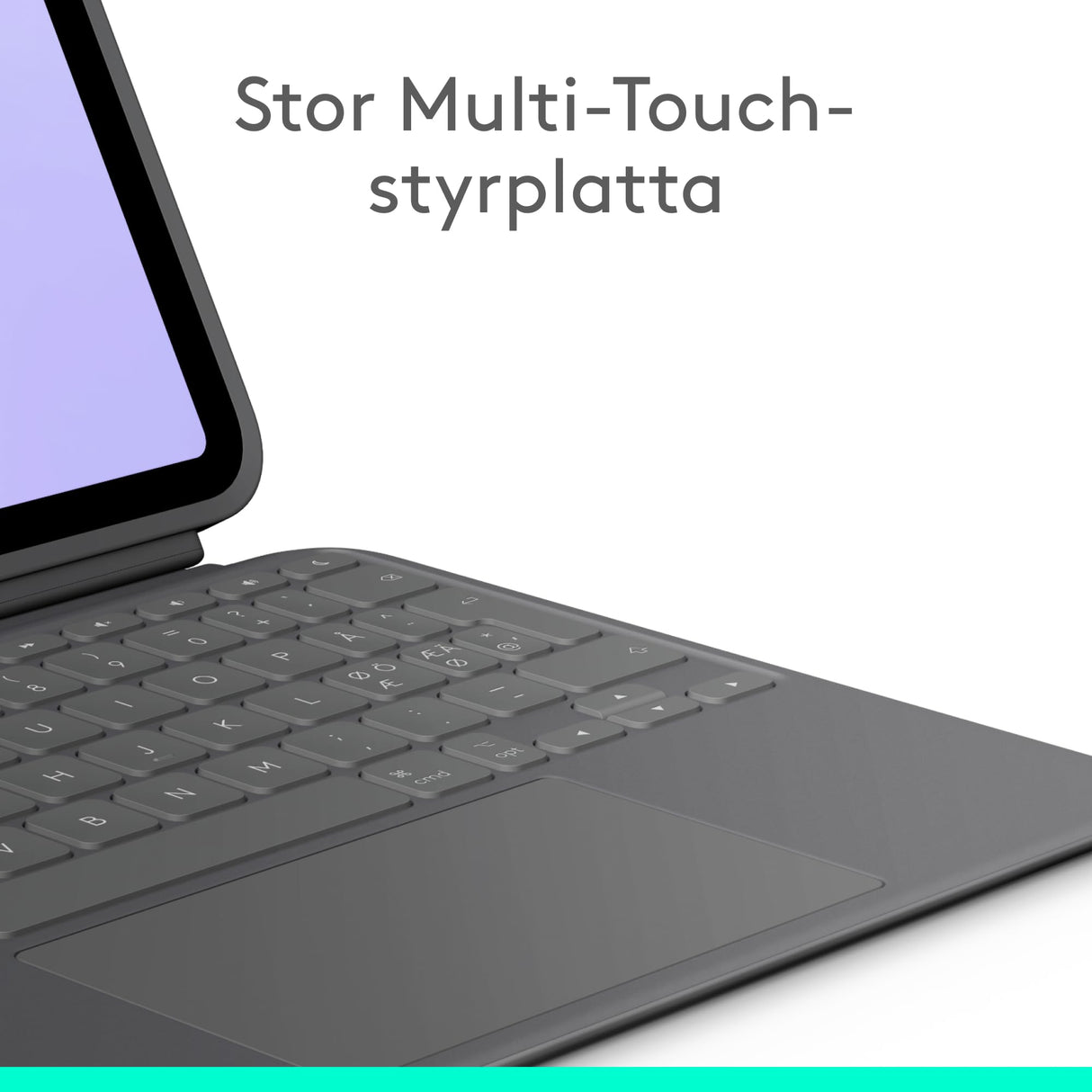 Logitech Combo Touch Funda con Teclado para iPad Pro de 11 Pulgadas (M4)(2024) - Teclado retroiluminado Desmontable con Soporte, Escritura cómoda, Modo Multiuso - Grafito, QWERTY Layout