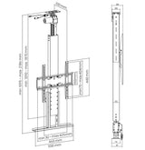 my wall HP64L - Soporte de Elevador de TV con Mando a Distancia, motorizado, Altura Ajustable de 81,3 cm a 139,7 cm (55) eléctrico