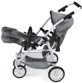 Bayer Chic 2000 68976 Tandem-Buggy Vario - Coche de muñeca, gris (gris jeans), de 3 a 7 años.