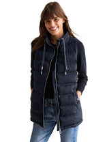 Cecil B220256 Chaleco Forrado, Azul Marino, L Mujeres
