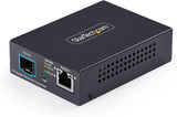 StarTech Conversor de Medios de Fibra Óptica Multigigabit 10GbE con SFP+ Abierto - Cobre a SFP+ 10GBASE-X - 10G/5G/2,5G/1G/100M - TAA