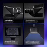 Elgato Prompter XL - Teleprompter Profesional con Pantalla Desmontable, Monitor videoconferencia, para cámaras DSLR, mirrorless, Studio - conexión USB‑C 3.2, para PC & Mac