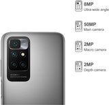 Xiaomi Redmi 10 Smartphone,4GB RAM+64GB ROM, 6.5 "FHD + DotDisplay, MediaTek Helio G88 Octa-Core, cámara cuádruple AI de 50MP y cámara Frontal de 8MP (4GB+64GB,Gris)