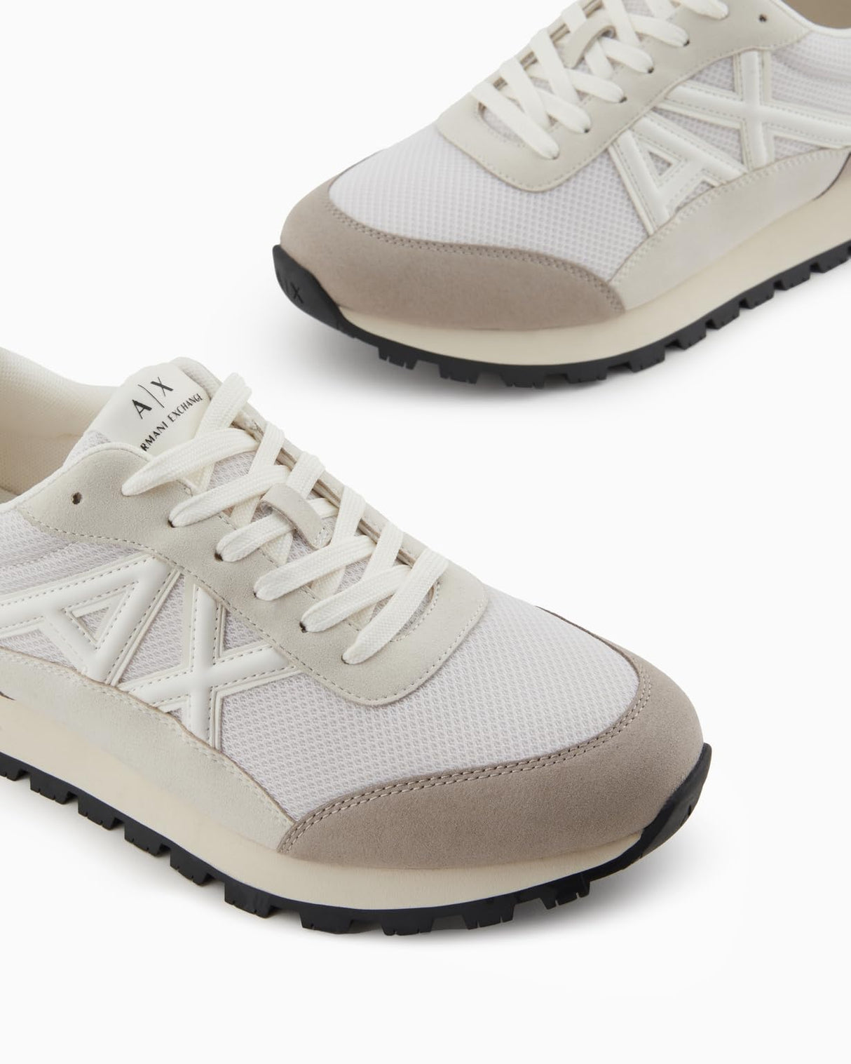 Armani Exchange Drop, Zapatillas Hombre, Plaza Taupe+Off Whit, 43.5 EU