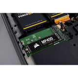 Corsair MP400 8TB Gen3 PCIe x4 NVMe M.2 SSD (Velocidades de Lectura Secuencial de hasta 3.400 MB/s y de Escritura Secuencial de 3.000 MB/s, 3D QLC NAND de Alta Densidad) Negro