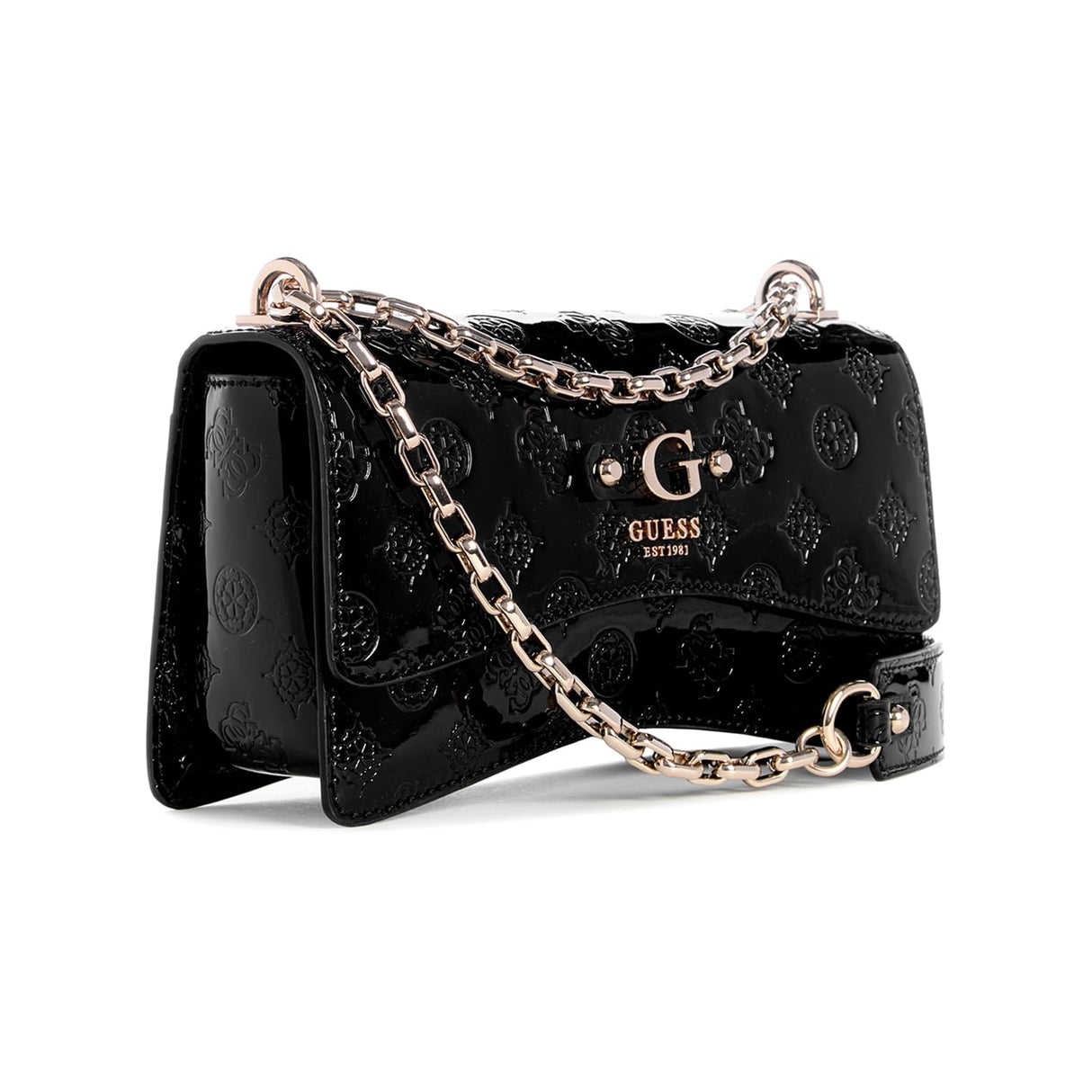 GUESS Gerty Convertible Crossbody Flap, Bandolera para Mujer, Black, Talla única