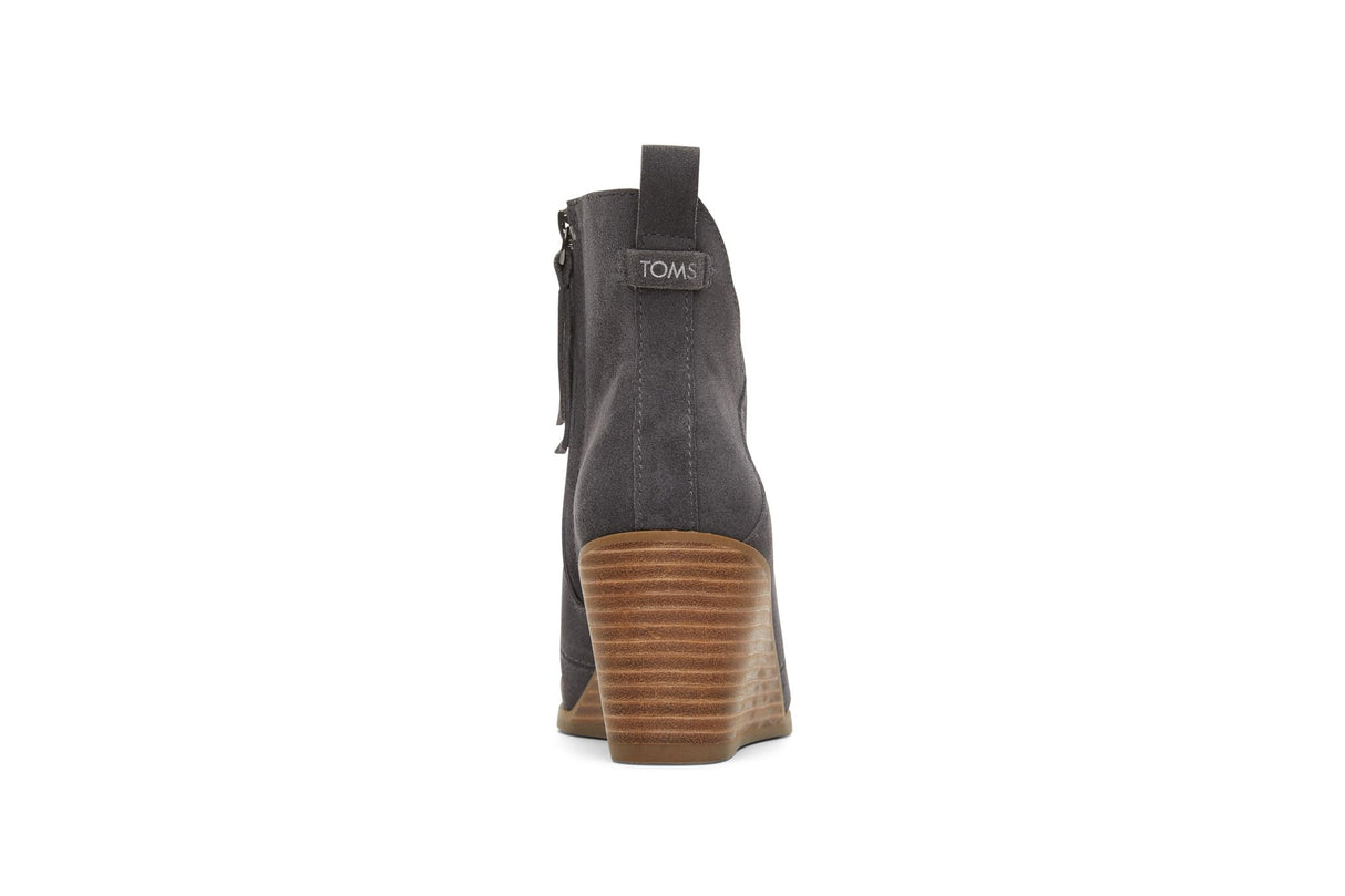 TOMS Sutton, Botas Cortas al Tobillo Mujer, Ante de Hierro Forjado, 38 EU