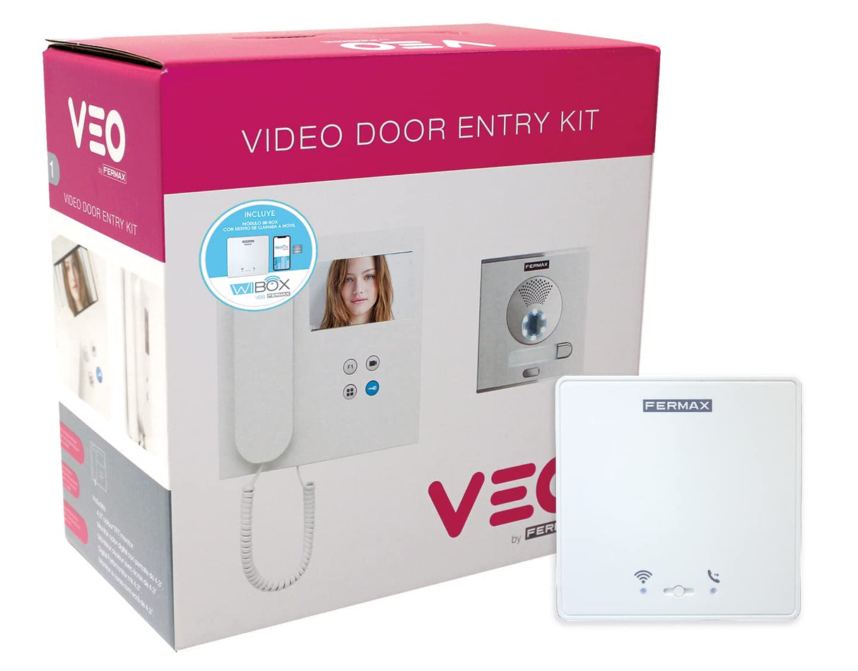 Fermax 94111 Kit Video City Veo WI-Box VDS 1L, Sin Monitor