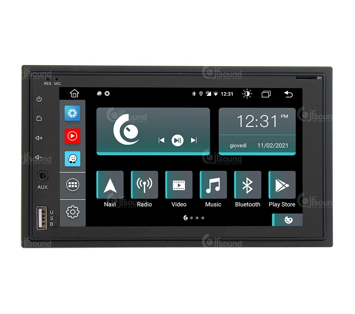 Autorradio Universal 2 DIN Android GPS Bluetooth WiFi Dab USB Pantalla táctil Full HD 6,2" procesador de 8 núcleos y comandos de Voz
