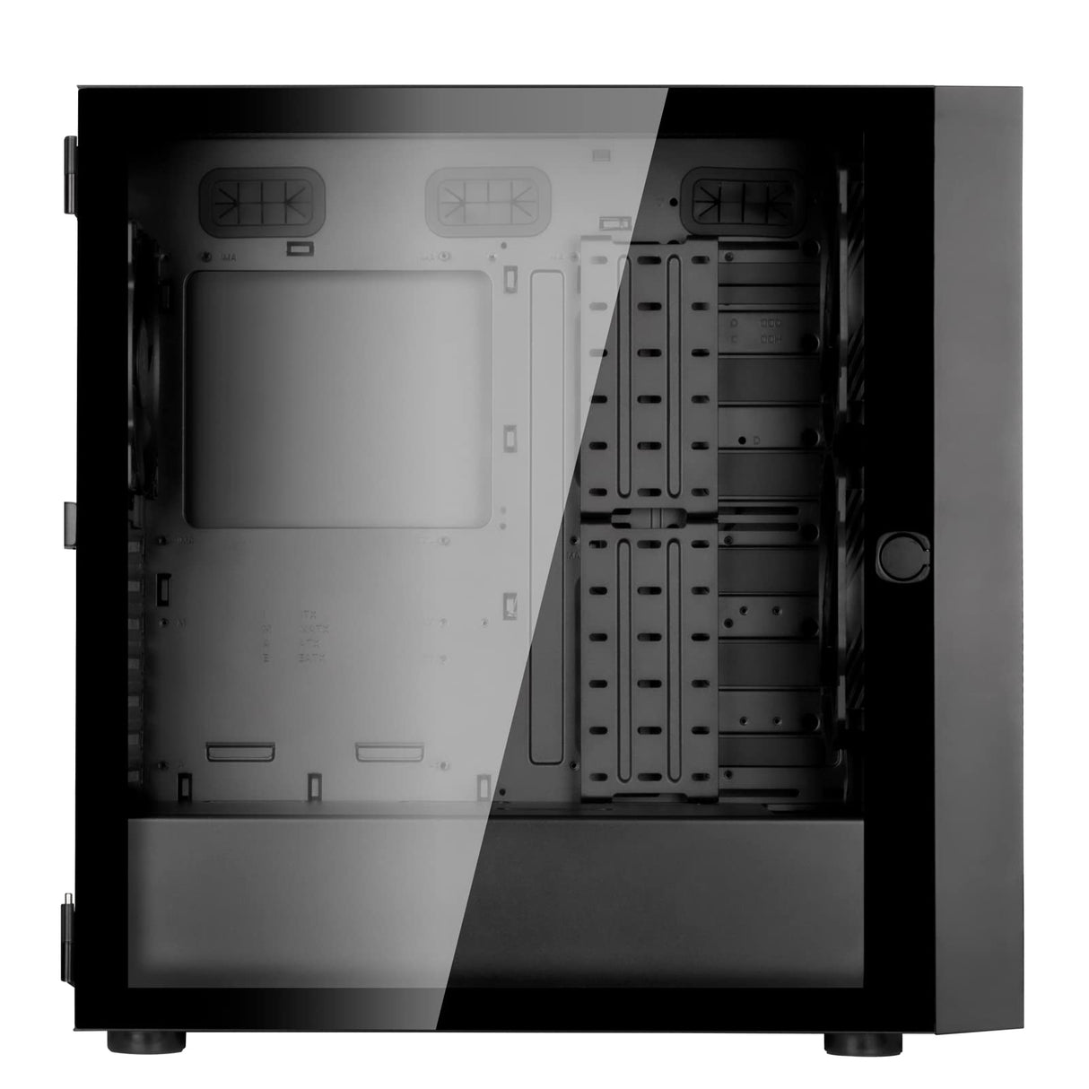 Silverstone SST-SEH1B-G - Seta H1 Carcasa Torre Mediana con Panel Frontal de Rejilla Perforada, chasis de Acero e iluminación ARGB