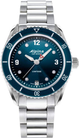 Alpina Reloj Analógico para Mujeres de Cuarzo con Correa en Acero Inoxidable AL-240ND3C6B
