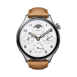 Xiaomi Watch S1 Pro Reloj Smartwatch Plata con Correa de Cuero Marrón