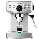 Cecotec Cafetera Express Barista Power Espresso 20 Barista Mini. 1465 W, 20 Bares, Manometro y ThermoblocK, Vaporizador Orientable y Brazo con Doble Salida, 1,8 L de Capacidad