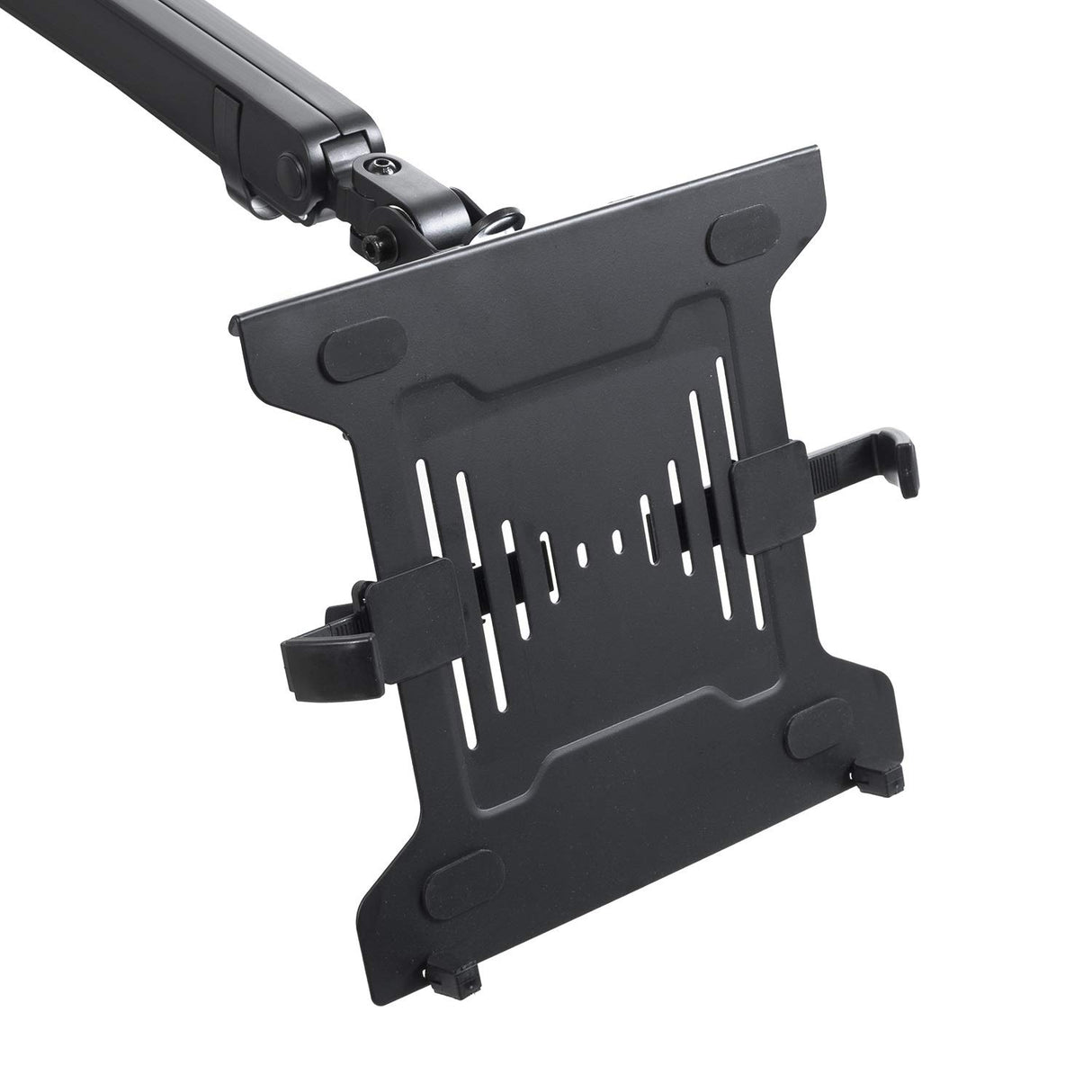 Soporte de Escritorio para 2 ó 3 monitores, Laptop, portátil, Pantalla, Monitor, Altura, rotación e inclinación Ajustable, con Portes USB Integrados, VESA 75x75, 100x100 (MC-813 Doble)