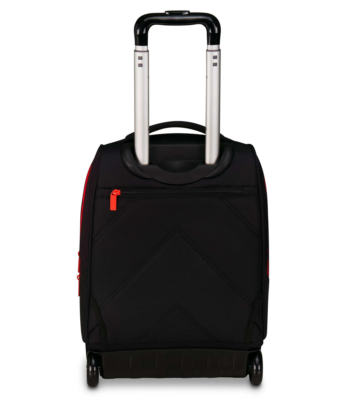 Seven Milan Big Trolley escolar fijo, rojo y negro, equipo de fútbol, 2 en 1, doble uso, trolley y mochila, escuela primaria, niño, Negro, Talla única, Casual