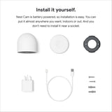 Google Cámara de Seguridad Nest CAM (Exterior e Interior, batería) - Cámara WiFi Inteligente para el hogar - Inalámbrica
