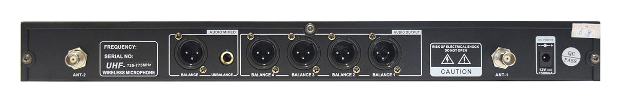 Kit de 4 radiomicrófonos UHF - 2 palmares 2 lavalier