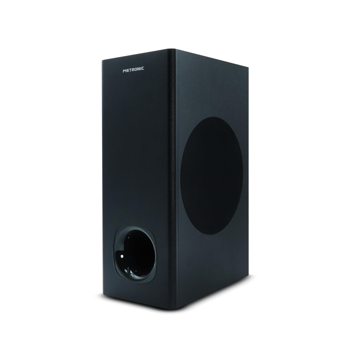 METRONIC 477592 - Barra de Sonido Bluetooth v5.3 con subwoofer con Cable, para PC o TV, 180W, Estereo 2.1, Tomas Audio TV, USB, AUX, óptica, Montaje Mural, Mando a Distancia