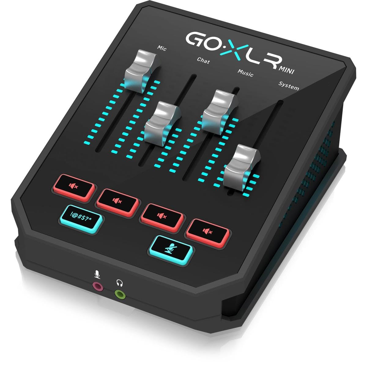 TC Helicon Mezclador de transmisión en línea GoXLR MINI con interfaz USB/audio y preamplificador Midas, solo compatible con PC