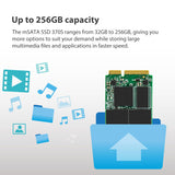 Transcend 256GB MSA370S SATA III 6 GB/s mSATA Disco de Estado Sólido Interno MLC NAND TS256GMSA370S